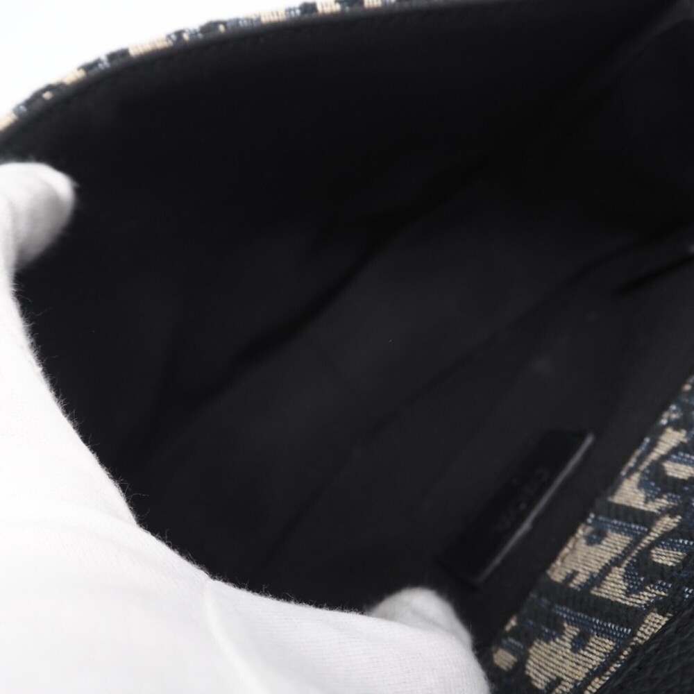 CHRISTIAN DIOR Gray Canvas Shoulder Bag - Picture 15 of 16